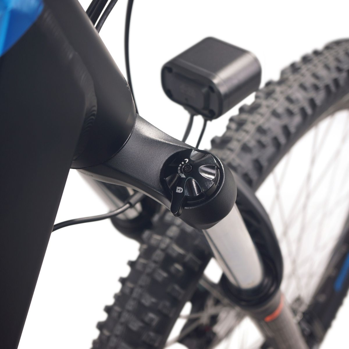 Close-Up RST Omega-TNL Front Suspension Fork – NCM M7 Electric Mountain Bike | SalteBikes.com.au