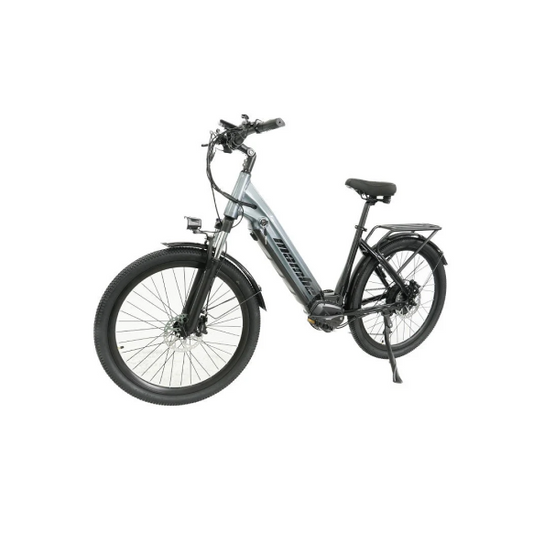 Mamba Savannah Step-Through 26" Electric Bike with 750W Motor, Hydraulic Brakes, Shimano 7-Speed Gearing, and Comfortable Ergonomic Design for Easy Riding on Urban and Off-Road Trails