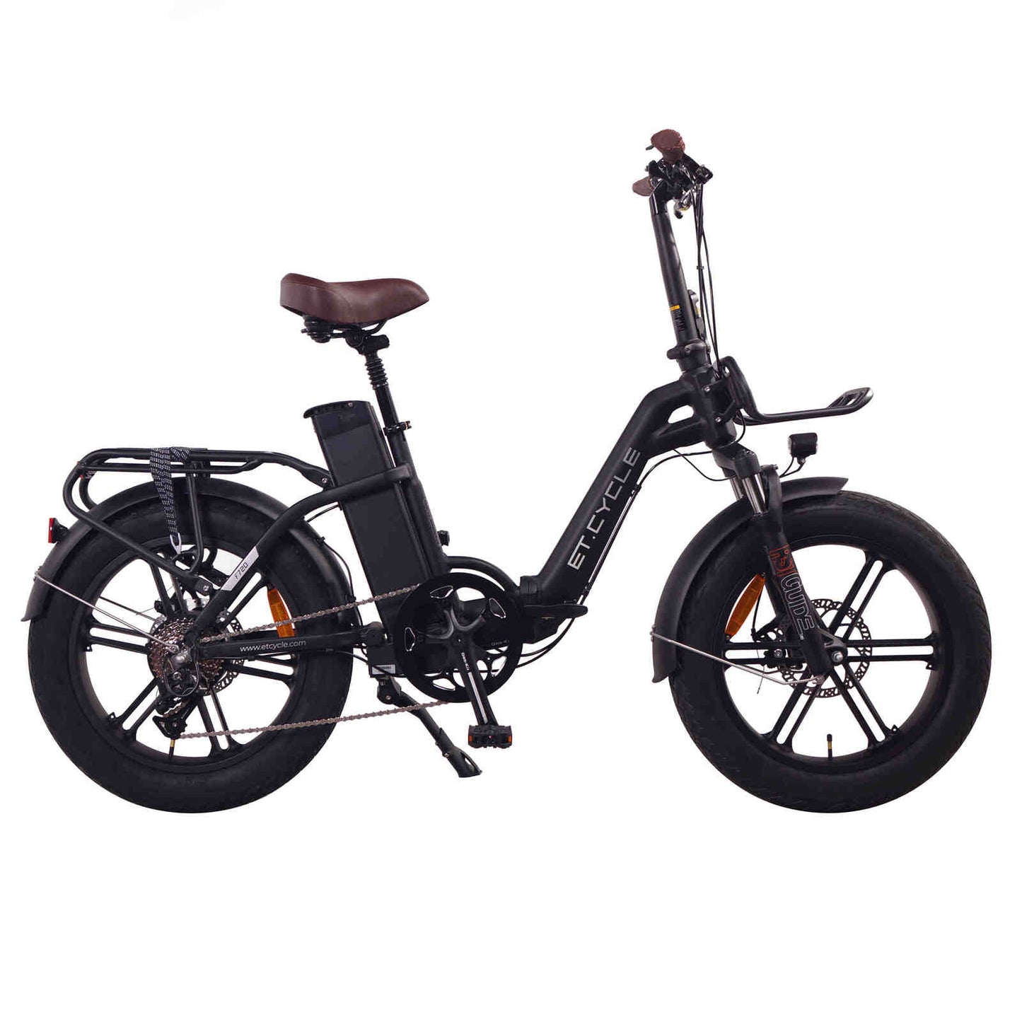 E.T Cycle F720 Folding Fat Tire Electric Bike | 500W Motor, 48V Battery, Up to 90km Range