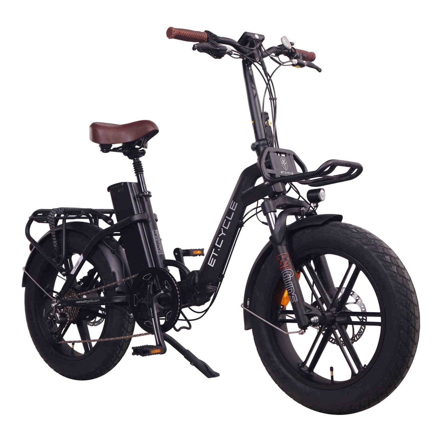 E.T Cycle F720 Folding Fat Tire Electric Bike | 500W Motor, 48V Battery, Up to 90km Range