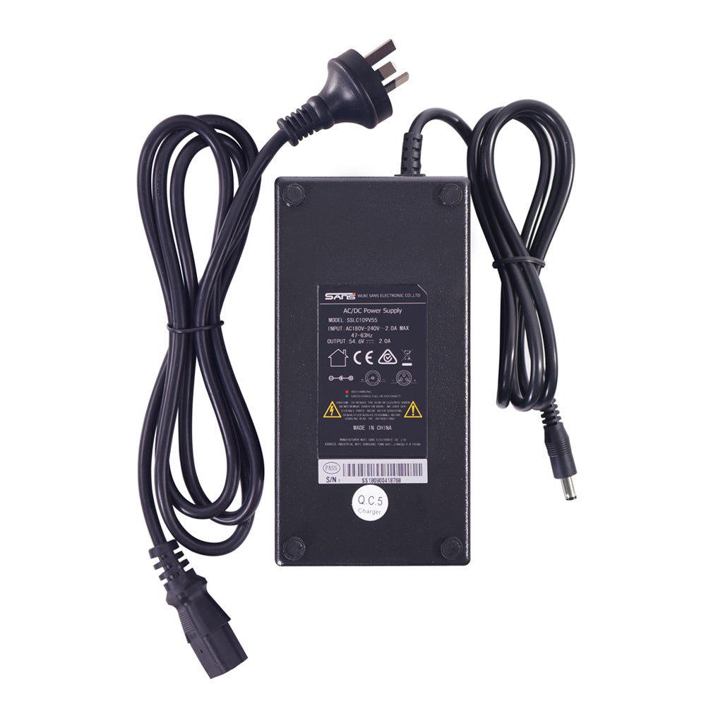 SalteBikes NCM Milano Plus Electric Bike Charger | 48V battery charger for fast and efficient recharging of your e-bike.