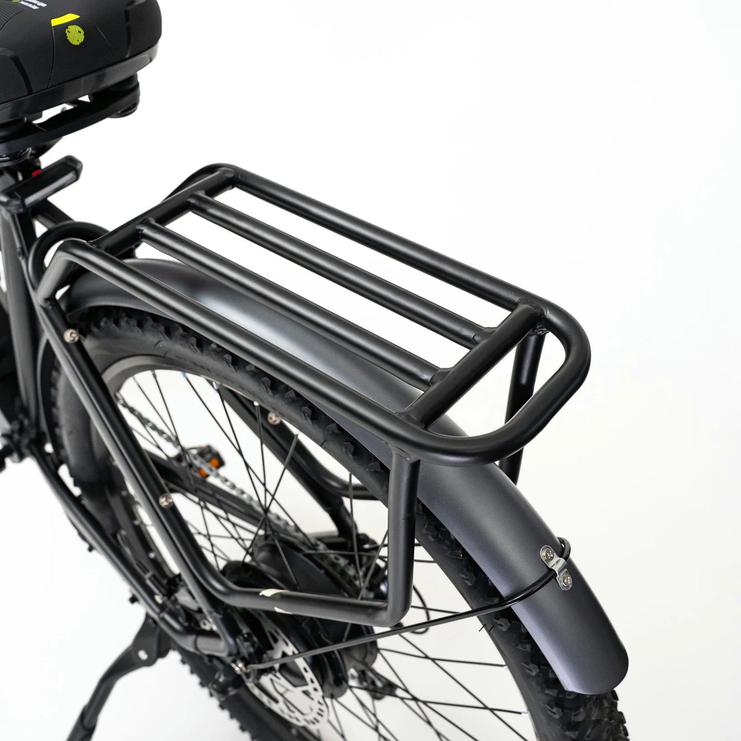 Ergonomic saddle of the Mamba Venom 2024 Electric Bike, designed for long-lasting comfort on any terrain, available at SalteBikes.