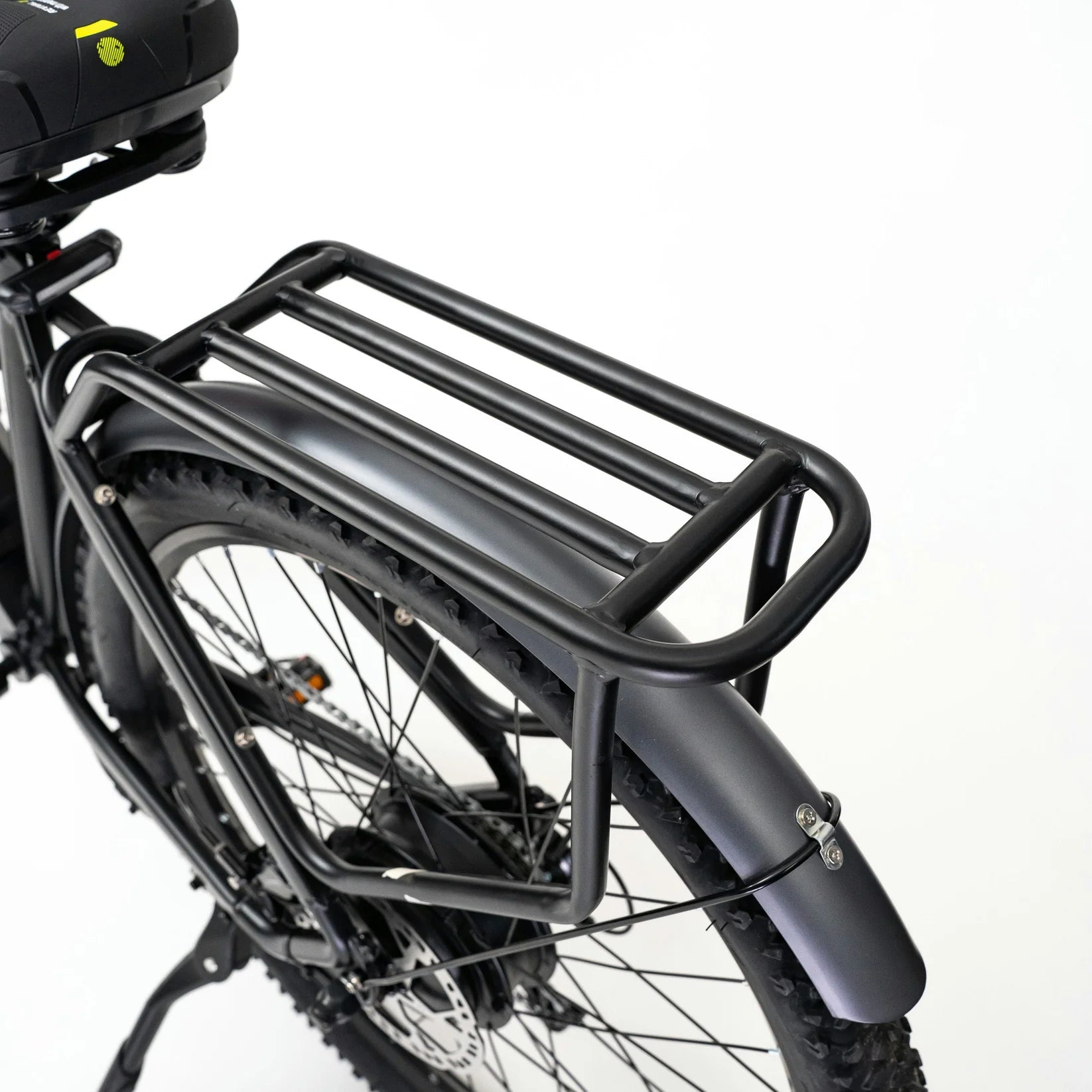 Ergonomic saddle of the Mamba Venom 2024 Electric Bike, designed for long-lasting comfort on any terrain, available at SalteBikes.